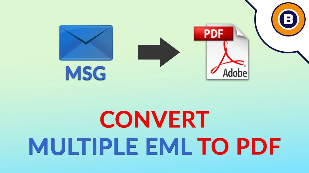 multiple emails into PDF files